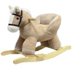 Beige Horse Plush Rocker